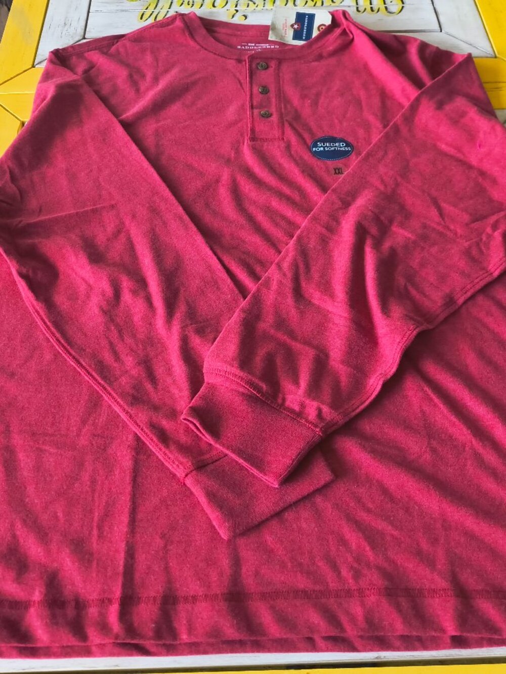 Red, long-sleeve Saddlebred men's T-Shirt